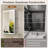 	Frameless LED Lighted Bathroom Medicine Cabinet with Dimmable Light, Tempered Glass, Build-in Outlet-1340850916-1340850923