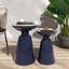 Tables d'appoint d'extérieur en fer avec design évasé, ensemble de 2, pour une utilisation intérieure et extérieure, durable et élégante-31112293
