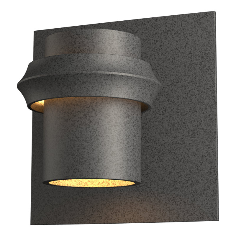Twilight Outdoor Armed Sconce, Natural lron, Halogen, 7.1" H x 6.9" W x 5.2" D