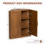 Corner Storage Cabinet, Stackable Corner Shelf for Living Room, Bedroom, Kitchen, Solid Wood Veneer (31" / 36" Options)-1271325367-1271325364-1268302932