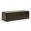 Cogdill Brown Faux Leather Upholstered Storage Bench, Flip Top, 14.25'' H X 47'' W X 17.88'' D-205645793