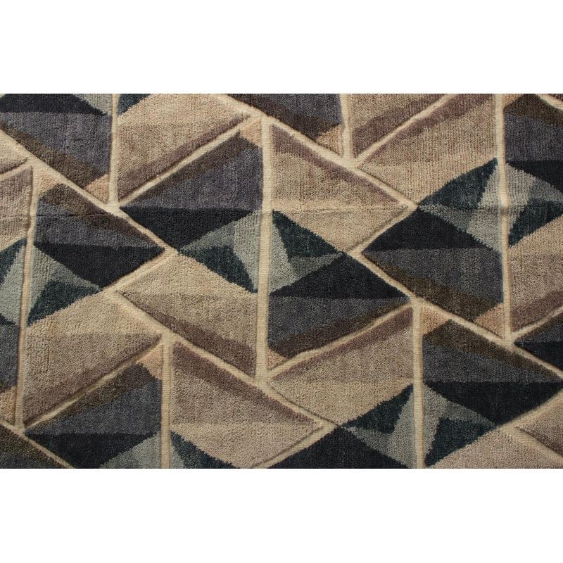 Wool Geometric Area Rug, Rectangle 12' x 16'