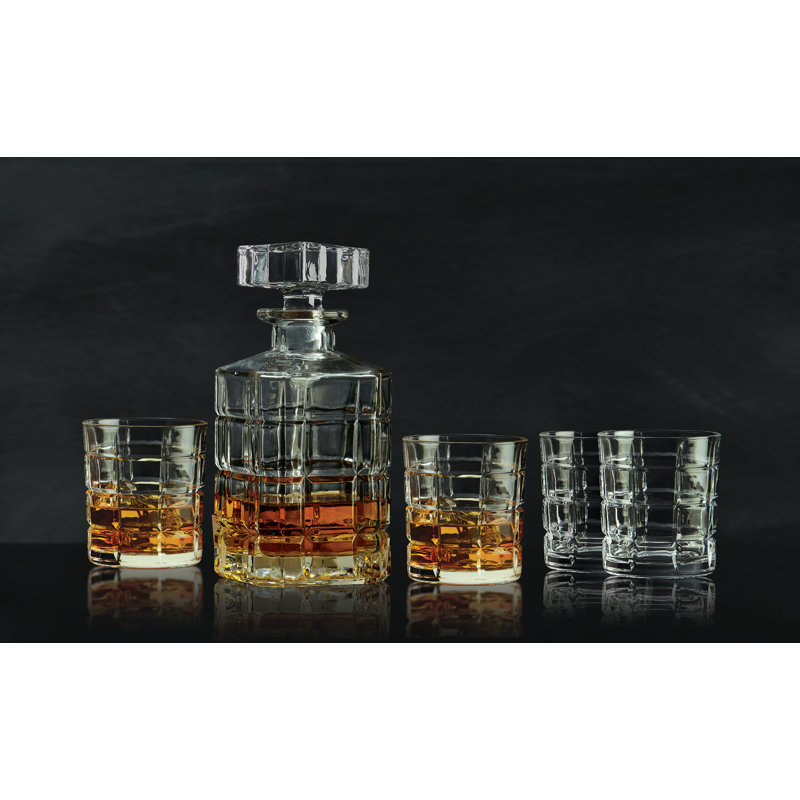 Parc 5 Piece Whiskey Decanter Set