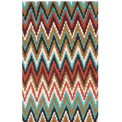 Sonny Cedar Brook Hand Loomed Cotton Chevron Rug