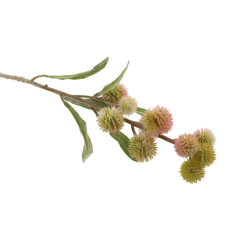 Faux Silk Pom Pom Arrangement, Pink