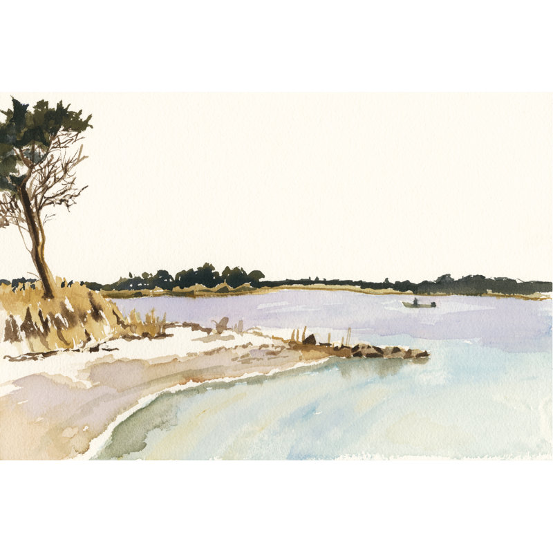Minimalist Coastline I by Dianne Miller - Painting Print, 81cm H x 122cm W, Wrapped Canvas