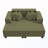 Upholstered Sectional Sofa With 4 Pillows-1164548482