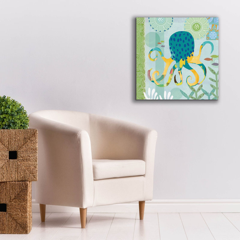 «Epic Graffiti» «Underwater World 2» par Farida Zaman, art mural sur toile, 26 po x 26 po, H 26 po x l 26 po