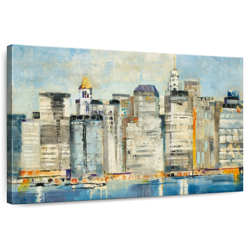 Sireci Waterfront Skyline, 26" H x 39" W