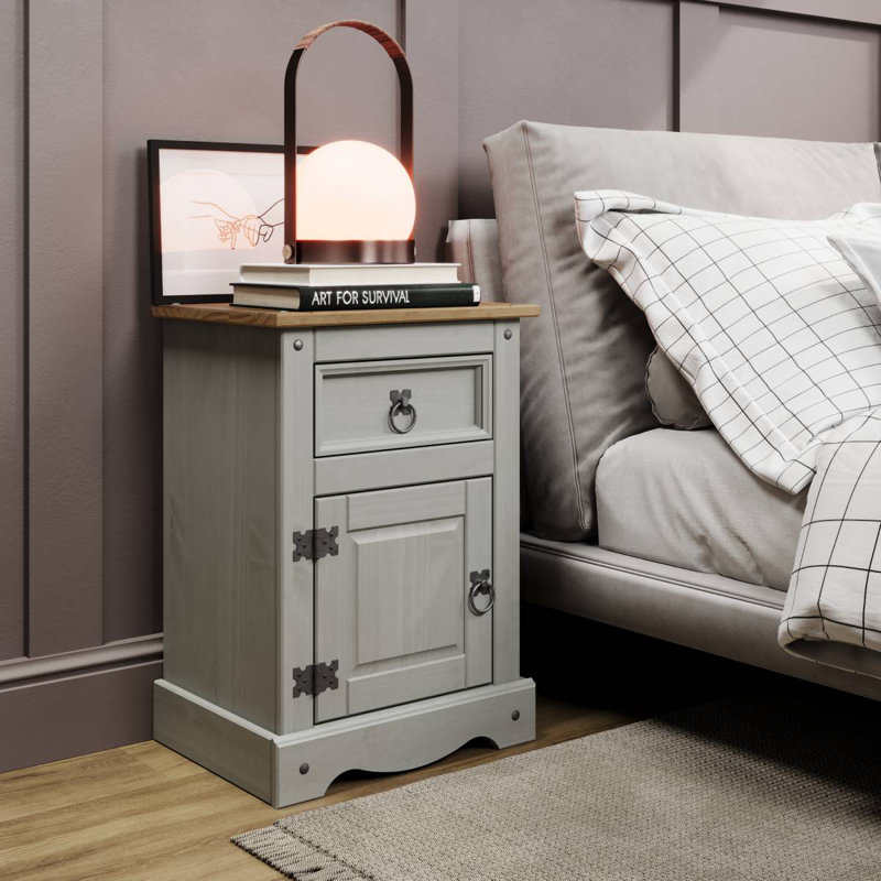 17.72'' W Nightstand, Gray
