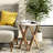 Rustic Round Rustic End Table, Boho Nightstand