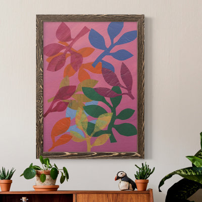 Toile encadrée de qualité supérieure Vivid Stems III - prête à être accrochée