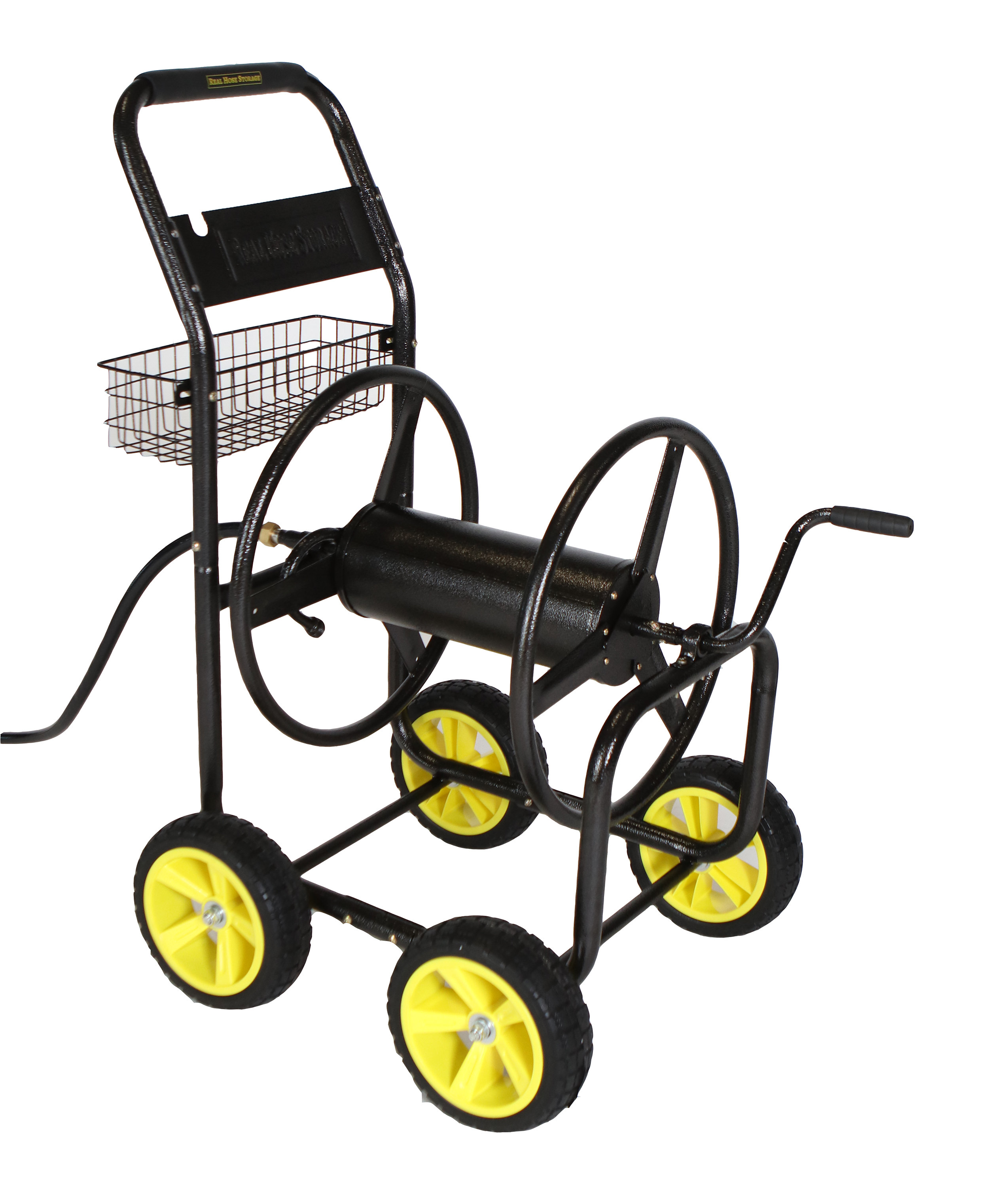 Hose Reel Cart Water Hose Cart with Wheels Heavy Duty Outdoor Hose Cart,  Garden Hose Reel with Rollers, Hand-Push Water Pipe Storage Holder, Lawn