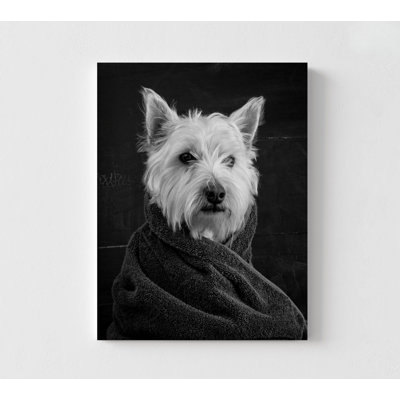 Small Dog Photography Print, Black And White Little Dog Art, Tiny Pet Portrait Print, Framed Canine Art, Framed Wall Art,Oversized Wall Art