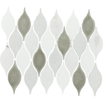 Carrelage mural en pierre naturelle 12 po x 11 po Arabesque