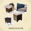 Ensemble de 2 cubes de repose-pieds d'extérieur-482155097