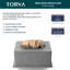 Évier de cuisine en acier inoxydable de L 19 po x l 9 po avec grille d'évier, crépine et torchon