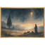 «Starry Night Shepherd», impression sur toile à thème de chambre à coucher religieuse, scène pastorale calme, reproduction d'art sur toile encadrée-213829212-213829214