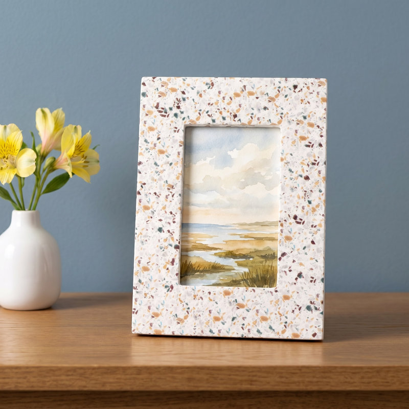 Balko Terrazzo Matte Picture Frame, 4" x 6"