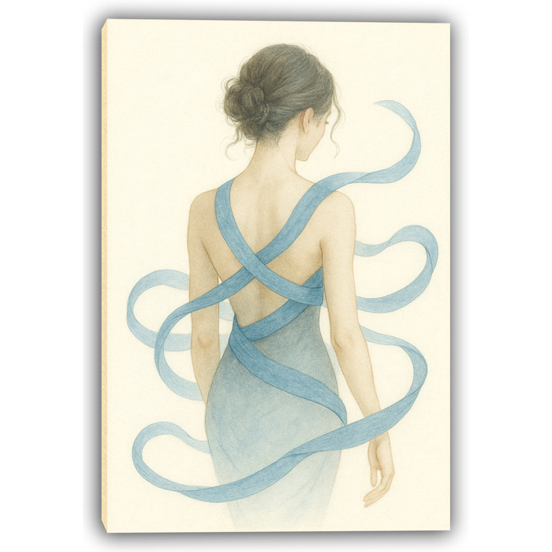 Elegance in Motion Wrapped Canvas Wall Art, 24" H x 16" W