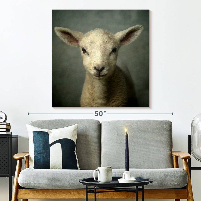 Crowle Newborn Lamb, 33" H x 33" W