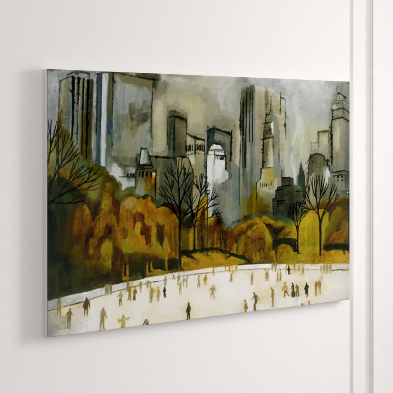 NY Central Park Print, Image Brush Gel, 40" H x 60" W