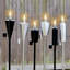 Harbour Housewares - 6x Garden Flame Torches - Metal Cone Design-360041215-360041212