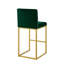 Tabouret à hauteur de comptoir moderne avec dossier plein et pieds robustes en fer, ensemble de 2 chaises de bar polyvalentes-421355963