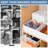 Drawer Organizer For Clothing, 12 Pack Sock Underwear Drawer Organizer Bins, Foldable Fabric Closet Organizers And Storage, White-1598559694-1598559681