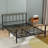 Full Size For Master Or Guest Bedroom, Matte Black Metal Platform Bed Frame With Headboard And Footboard, No Box Spring Needed