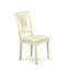 Ensemble de 5 pièces pour 4 pièces comprenant une table de salle à manger ovale avec rallonge papillon et 4 chaises de cuisine en tissu de lin, babeurre 42 po x 60 po-1073887359-1075048305-1075048306