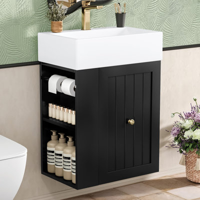 Meuble-lavabo de 20 po avec lavabo en céramique