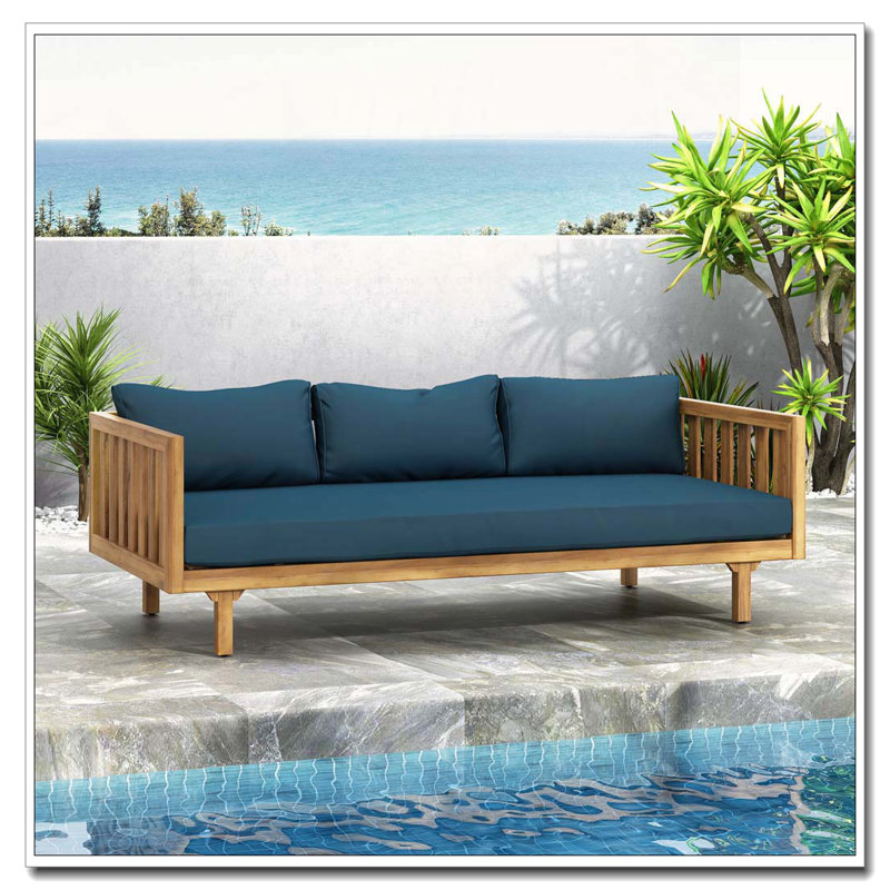 3 SEATER Patio Sofa DAYBED, blue