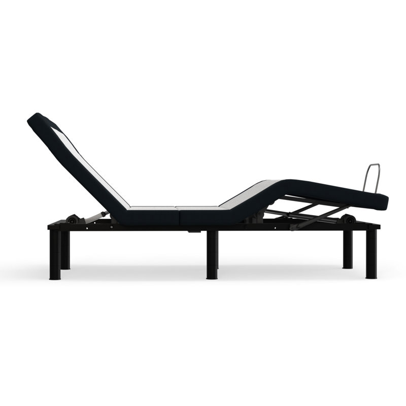 Grey Metal Adjustable Bed With Zero - Head/Foot Articulate Smoothly, Memory Buttons, Wireless Control Freely,, Twin XL