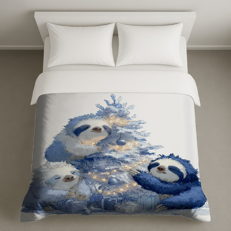 Housse de couette Sloth Bedding, Très grand lit