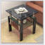 Ensemble de 2 tables basses et tables de bout modernes en verre trempé, durables et élégantes avec couche de panneau de fibres à densité moyenne pour un rangement supplémentaire-2032284838-2032284839