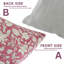 Housse de coussin en mélange de lin fabriqué à la main Fabividine - coussin imprimé en bloc pour canapé, Manikarnika, rose-114976929