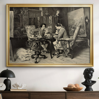 Les joueurs d'échecs - Ernest Meissonier - Toile tendue avec châssis, 1858