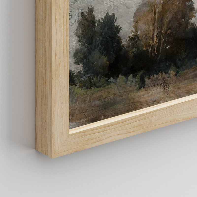 «Country Road Trees Cloudy Sky» sur papier, Naturel, H 8 po x l 10 po