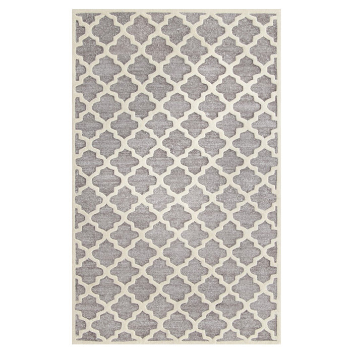 Precious Hand Tufted Performance Geometric Rug, Round 6'
