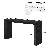 Elegant Waterfall Design Sofa Table - Concealed Drawer Storage For Hallway & Entryway-1817850957