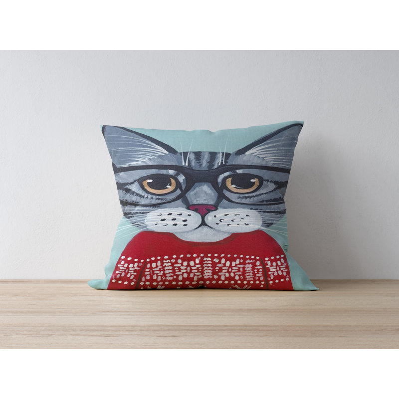 Housse de coussin décorative, 50% polyester / 50% coton, 16,9 po x 16,9 po | Impression numérique, lavable à la machine à 86 ° F | Parfait pour la décoration intérieure, le salon et la chambre à coucher, tissu doux et durable