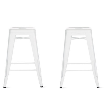 Meckenzie Upholstered Counter Stool with Metal Frame
