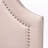 Leto Twin Light Pink Upholstered Velvet Arched Headboard, 56.21'' H X 39.03'' W X 2.23"D-1439316806-1439316800