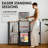 REVOLV 36-Inch Tall Record Player Stand With Vinyl Storage For 300+ Records - Heavy-Duty 700+ Lb Capacity Turntable Stand With 3-Tier Shelf Design And Front Album Display