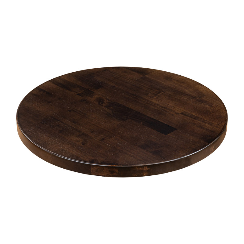 Plateau de table rond Rosy, Marron foncé, H 1,5 po x L 36 po x l 36 po