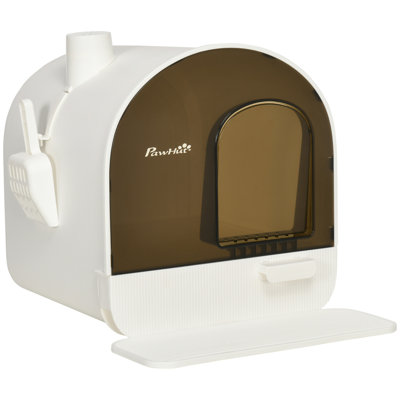 Plastic Litter Box Enclosure with Scoop