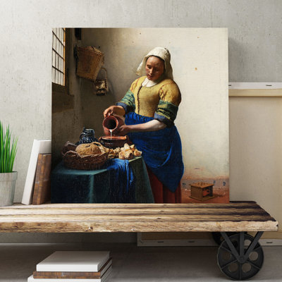 Johannes Vermeer - Wrapped Canvas Painting
