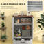 Armoire de rangement pour chien, station d'alimentation pour animaux