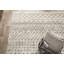 Tapis géométrique en polypropylène tissé à la machine à motif géométrique blanc bouleau / gris argenté Beiler-2145697022